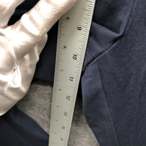 J. Crew Bowery Chino Pants Mens 32x32 Navy Blue Classic Fit Straight Falt Front - Picture 6 of 10